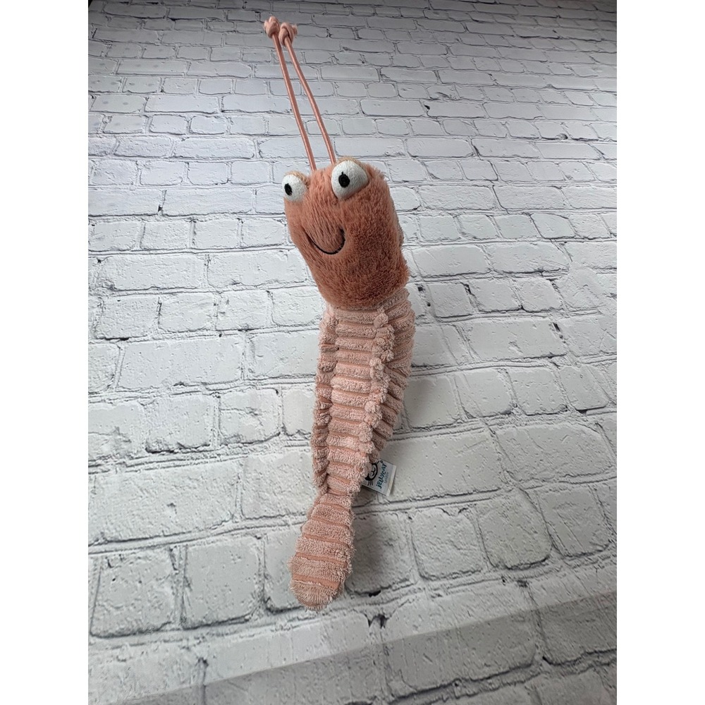 Jellycat Sheldon Shrimp 11" Kids Pink Good Discontinued Retired Plush Toy